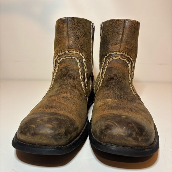 Bed Stu boots Revolution Men’s Size 12 Brown Chelsea Leather Stitched Boots - Picture 6 of 10